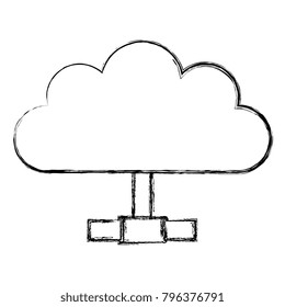cloud computing isolated icon