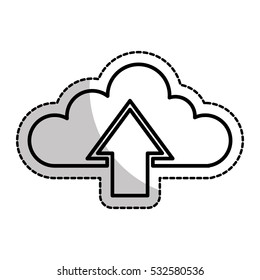 cloud computing isolated icon vector illustration design