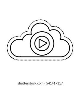 cloud computing isolated icon vector illustration design