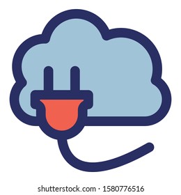 
Cloud computing Isolated Vector with Outline icon which can easily modify or edit
