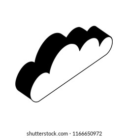 cloud computing isometric icon