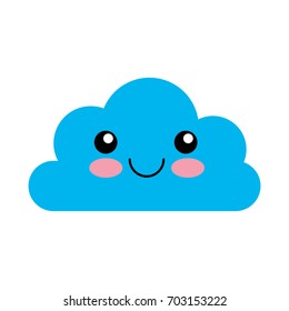 cloud computing kawaii character