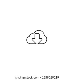 Cloud Computing Line Icon