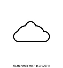 Cloud computing line icon. Cloud storage outline vector icon. Vector graphics