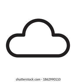 cloud computing line style icon vector illustration design