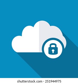 Cloud Computing Lock Icon