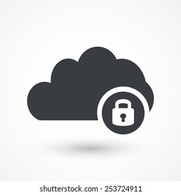 Cloud Computing Lock Icon