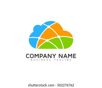 Cloud Computing Logo Design Template