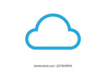 Cloud computing logo design vector