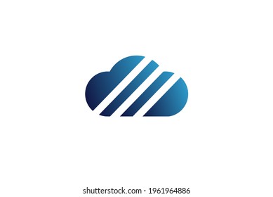 Cloud Computing - Logo Icon Vector Fits for : Symbol, Infographic, Demographic, Cloud, Computing, Website, Technology, Edgy, Internet, Blues, iot, 