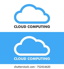 Cloud Computing Logo Template. Vector Eps 10