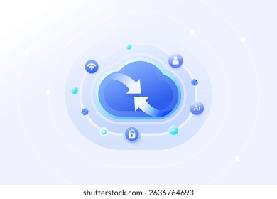 Cloud Computing Network Connection Platform data synchronize cloud-based applications application