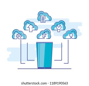 cloud computing network with smartphone