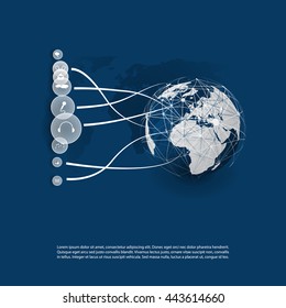 Cloud Computing and Networks Concept Design with App Icons