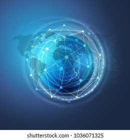 Cloud Computing and Networks Design Concept - Big Data, Global Access