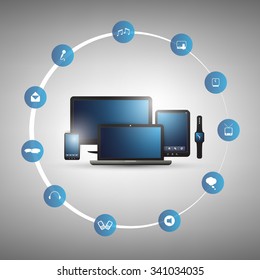 Cloud Computing And Networks Design Concept