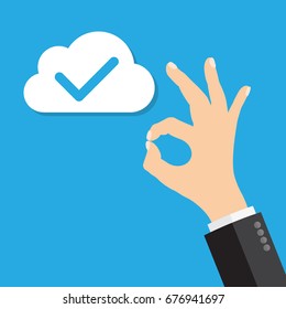cloud computing OK sign