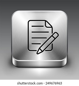 Cloud Computing on Silver Square Buttons