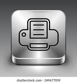 Cloud Computing on Silver Square Buttons