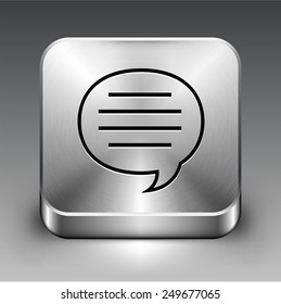 Cloud Computing on Silver Square Buttons