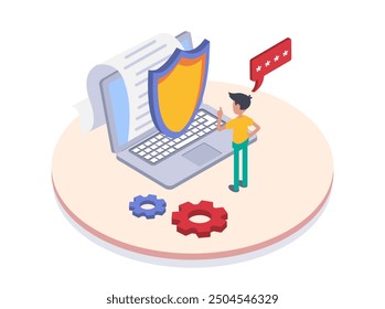 Cloud computing. Programmer migrates data to cloud storage