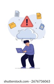 Cloud computing security risks data protection concerns and potential threats