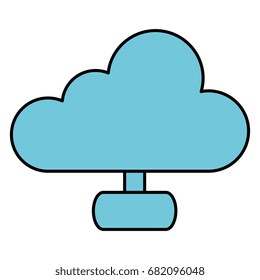 cloud computing server icon