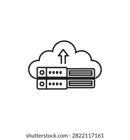 Cloud Computing Server Uploading Data To Cloud Storage System
