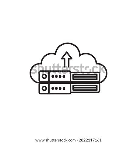Cloud Computing Server Uploading Data To Cloud Storage System