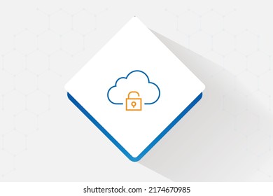 cloud computing or cloud services icon vector design