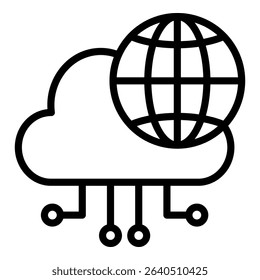 Cloud Computing Simple Vector Icon Collection