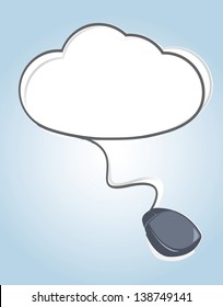 cloud computing and social media concept