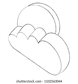 cloud computing storage cyber isometric design