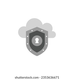 Cloud computing. Cloud storage. Internet technology. Online services. Data, information security. Set of outline vector icons. Includes such as Data Synchronization, Transfer, Access and other.