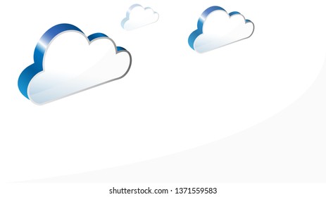 Cloud computing, cloud storage, cloud software development concept. Many companies switching to cloud technology instead of using physical servers.