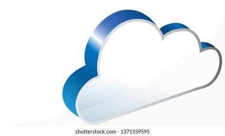 Cloud computing, cloud storage, cloud software development concept. Many companies switching to cloud technology instead of using physical servers.