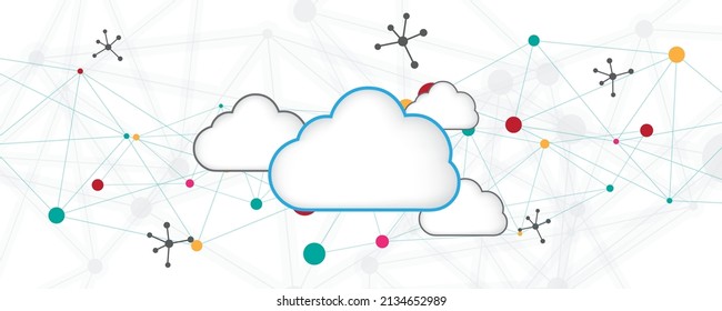 Cloud computing storage technology background cloud technology digital data services innovation concept
