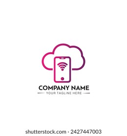 cloud computing and storage vector logo technology design template new app image concept element