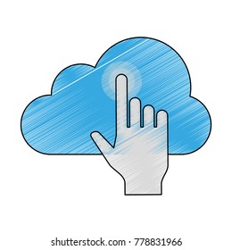 Cloud computing symbol