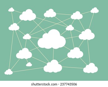 Cloud computing technology concept 