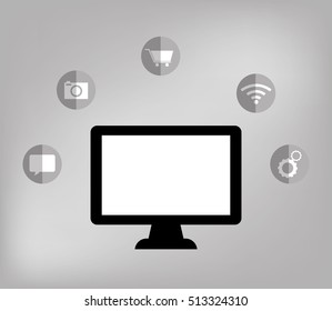 Cloud computing technology icon vector illustration graphic design