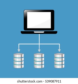 Cloud computing technology icon vector illustration graphic design