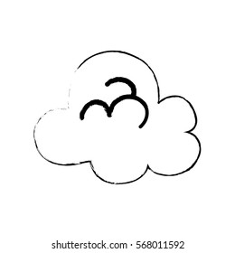 Cloud computing technology icon vector illustration graphic design