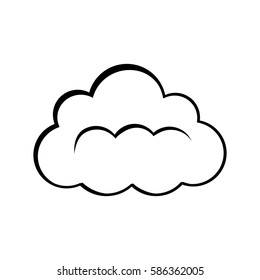 Cloud computing technology icon vector illustration graphic design