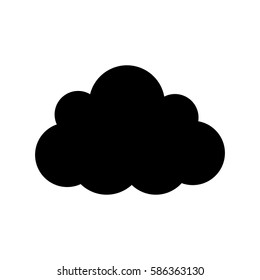 Cloud computing technology icon vector illustration graphic design