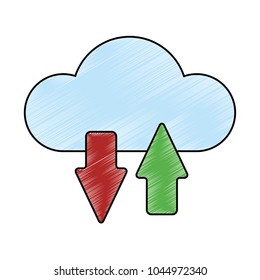 Cloud computing technology symbol