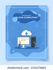 cloud computing for template of banners, flyer, books, and magazine cover