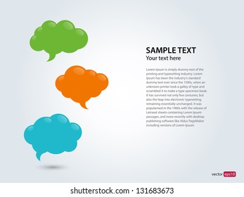 Cloud computing template for presentation. Vector illustration.