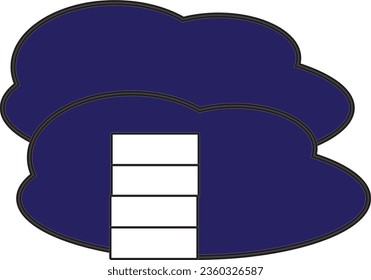 Cloud Computing - thin line vector icon set. Pixel perfect. Editable stroke. The set contains icons: Cloud Computing, Data Analyzing, Data Center, Internet of Things