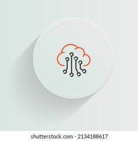 cloud computing tools Icon Vector design